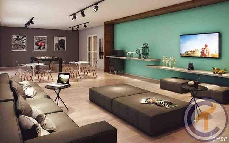 Refinado Studio no Brás com Piscina/Metrô Brás