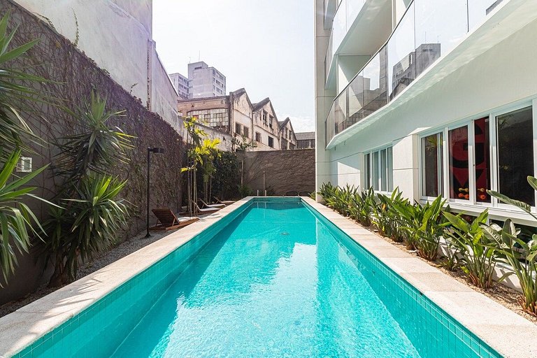 Novo e Flor do Mandacaru Studio na Luz/Piscina