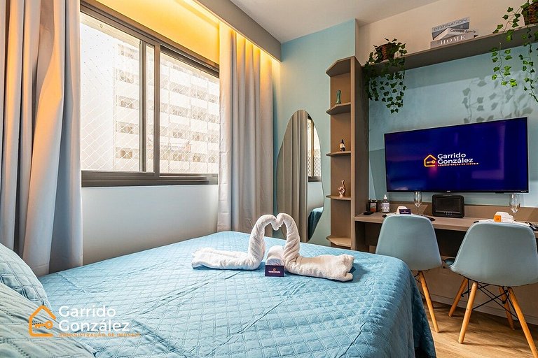 Studio com Piscina no Centro de SP – República