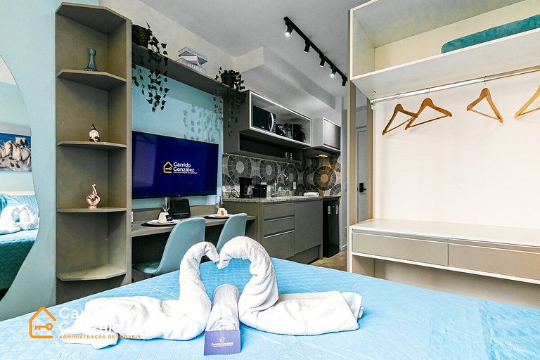 Studio com Piscina no Centro de SP – República