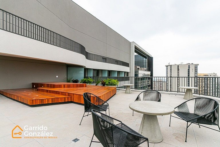 Studio com Piscina no Centro de SP – República
