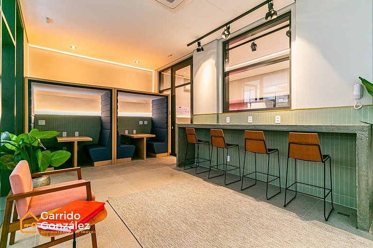 Studio com Piscina no Centro de SP – República