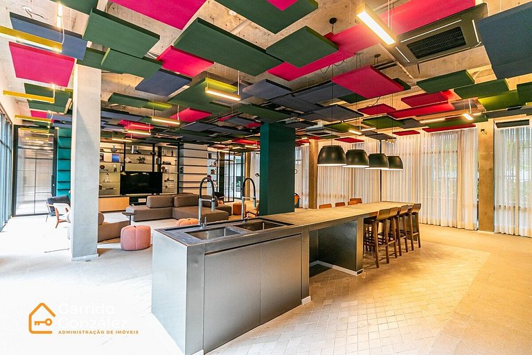 Studio com Piscina no Centro de SP – República