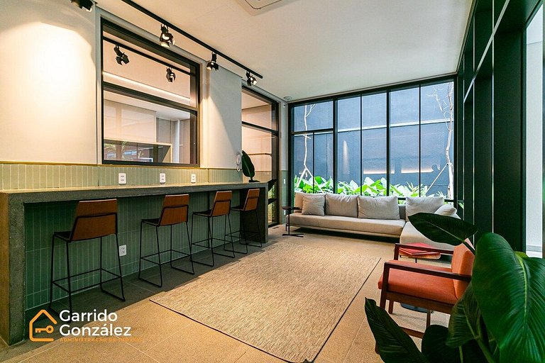 Studio com Piscina no Centro de SP – República