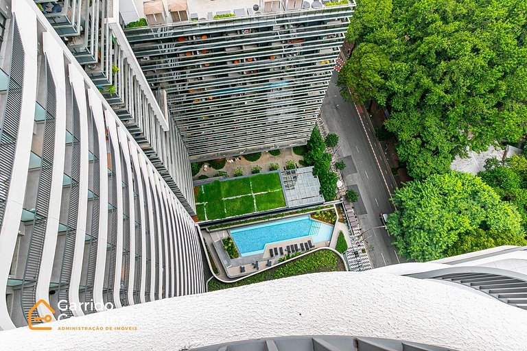 Studio com Piscina no Centro de SP – República