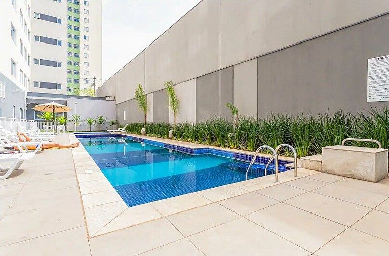 Fantástico Studio no Brás com Piscina/Metrô Brás