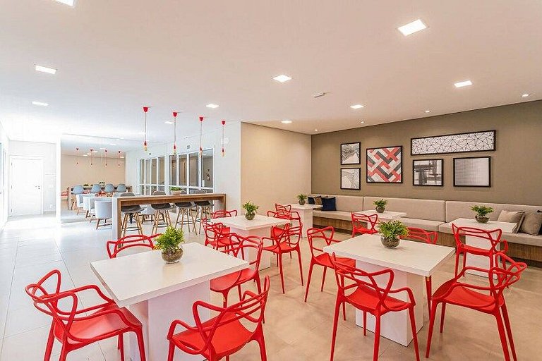 Atraente Studio no Brás com Piscina/Metrô Brás