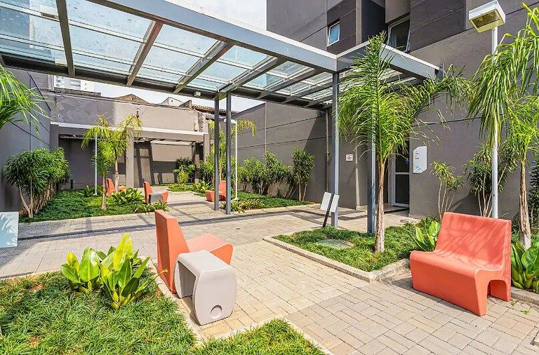 Studio com Piscina a 1 Min do Metrô Brás