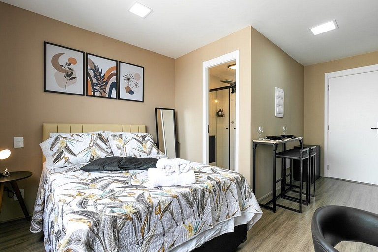 Fino Studio no Brás com Piscina/Metrô Brás
