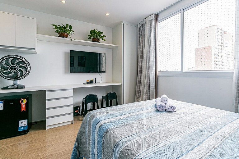 Sossegado Studio no Brás com Piscina/Metrô Brás