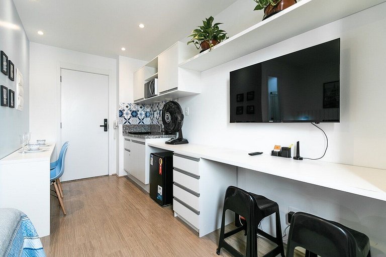 Sossegado Studio no Brás com Piscina/Metrô Brás