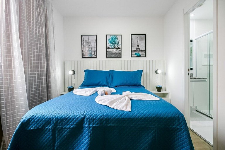 Santorini Studio no Brás com Piscina/Metrô Brás