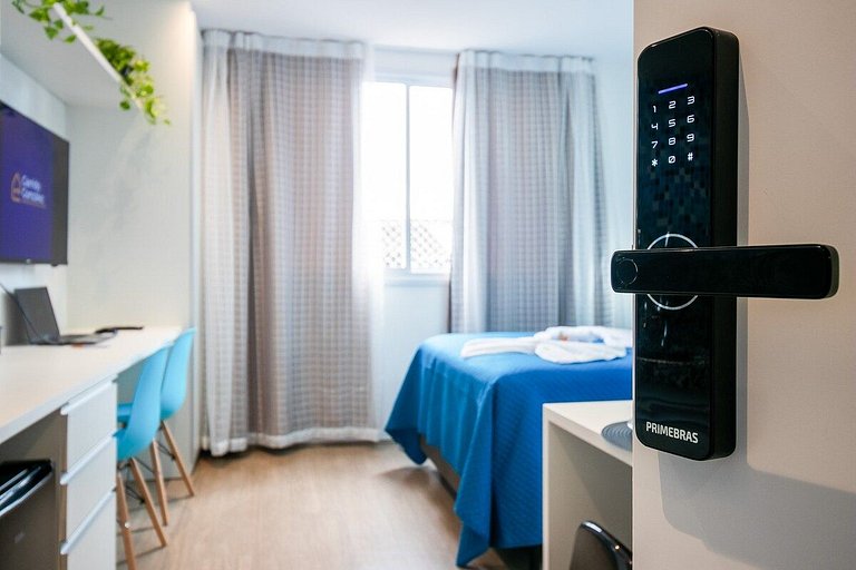Santorini Studio no Brás com Piscina/Metrô Brás