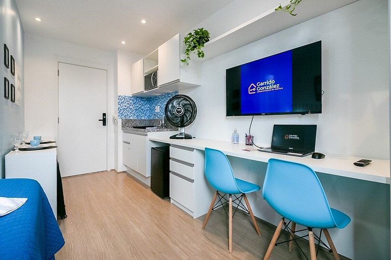 Santorini Studio no Brás com Piscina/Metrô Brás