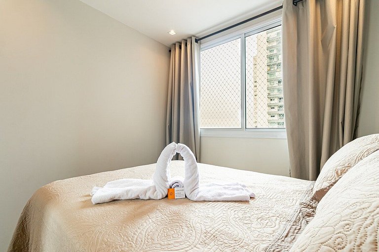 Espaçoso II Apartamento com Piscina - Metrô Brás