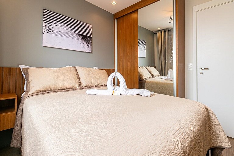 Espaçoso II Apartamento com Piscina - Metrô Brás