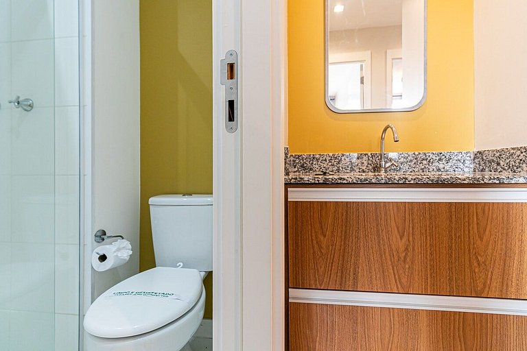 Espaçoso II Apartamento com Piscina - Metrô Brás