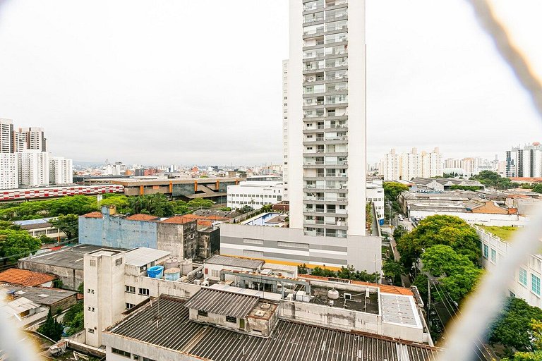 Espaçoso II Apartamento com Piscina - Metrô Brás