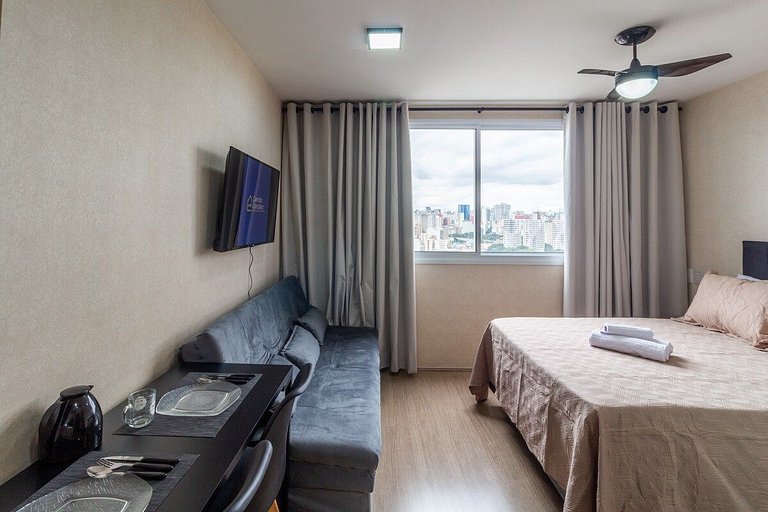 Acolhedor Studio no Brás com Piscina/Metrô Brás