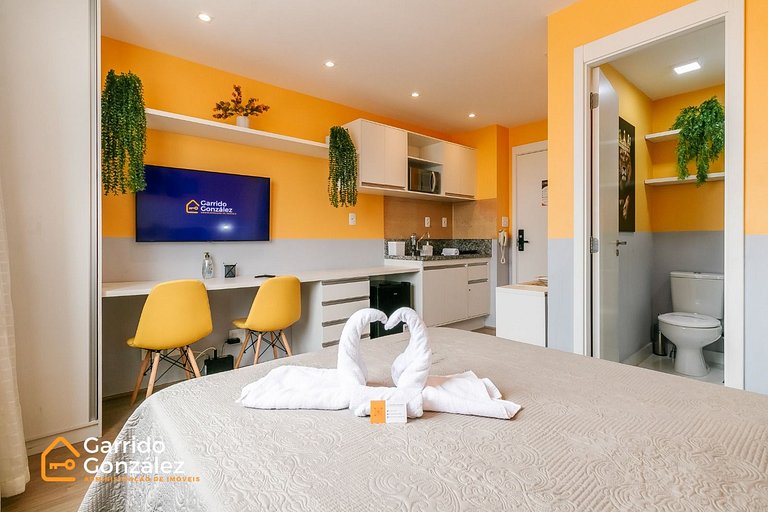 Amanhacer Studio no Brás com Piscina/Metrô Bras