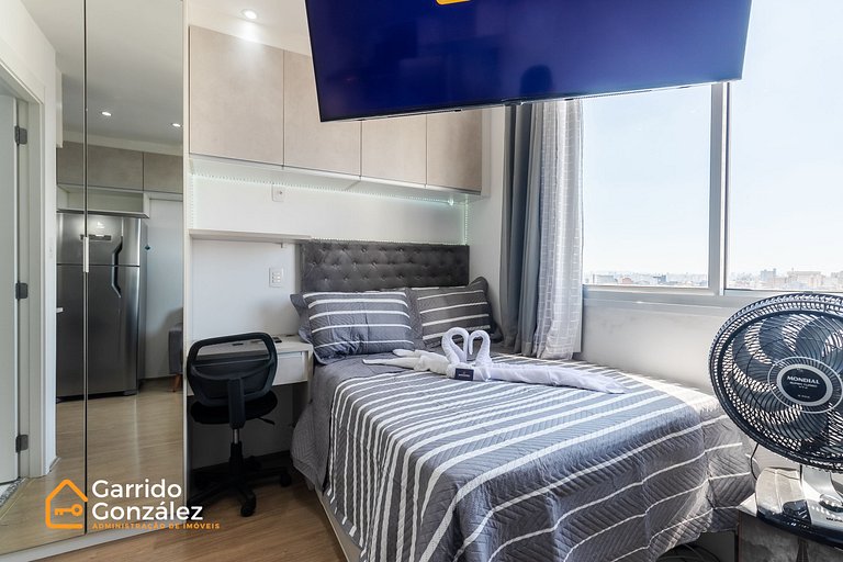 Diamante Studio no Brás com Piscina - Metrô Brás