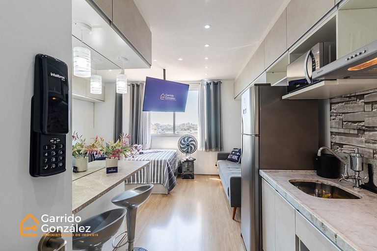 Diamante Studio no Brás com Piscina - Metrô Brás