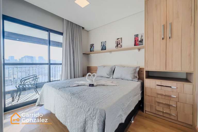 Studio III c/ Garagem e Lazer – Bela Vista / Metrô