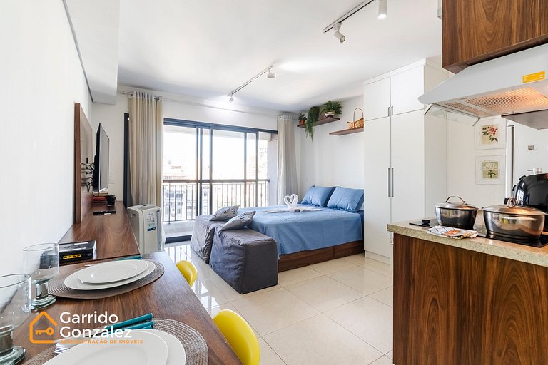 Studio IV Setin Downtown Bela Vista - C/Piscina