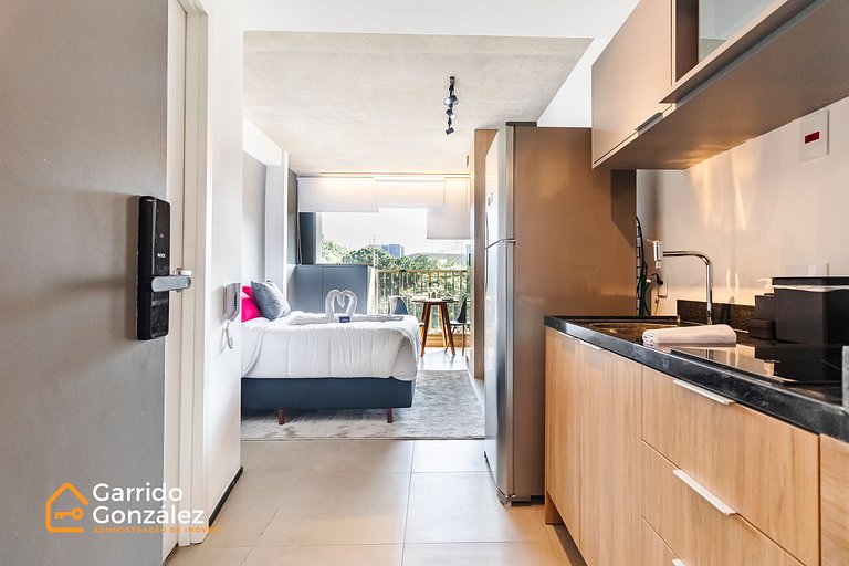 Studio com Piscina nos Jardins – 1 Min da Paulista