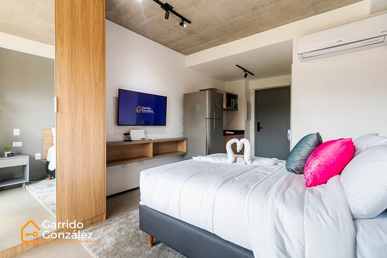 Studio com Piscina nos Jardins – 1 Min da Paulista
