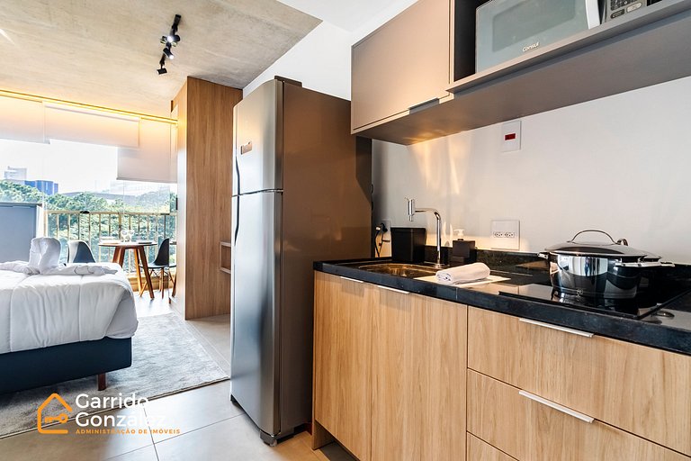 Studio com Piscina nos Jardins – 1 Min da Paulista