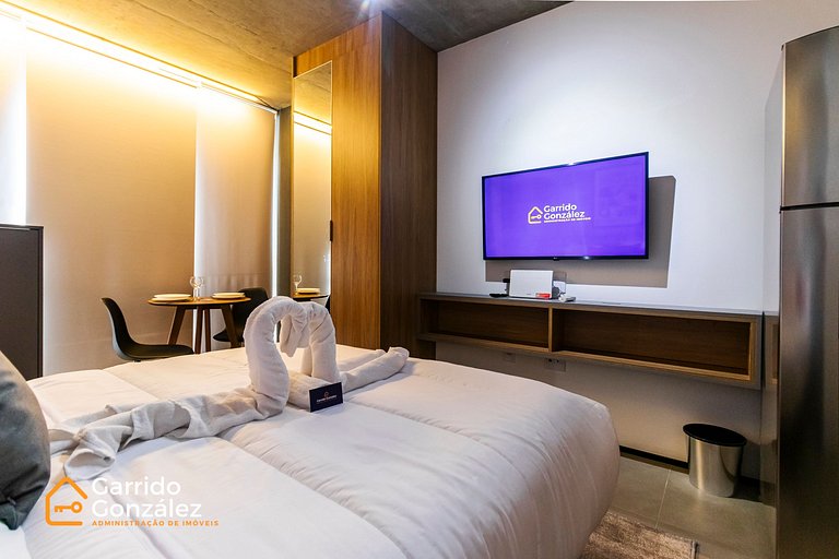 Studio com Piscina nos Jardins – 1 Min da Paulista