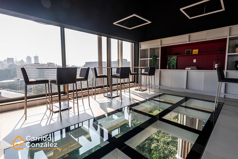 Studio com Piscina nos Jardins – 1 Min da Paulista