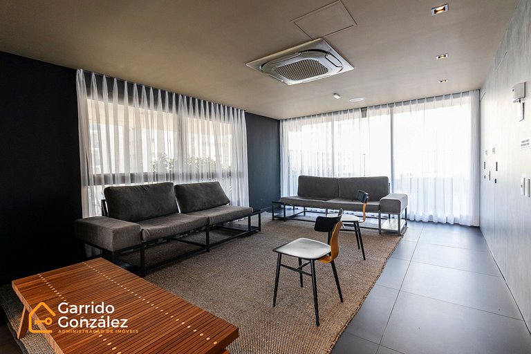 Studio com Piscina nos Jardins – 1 Min da Paulista