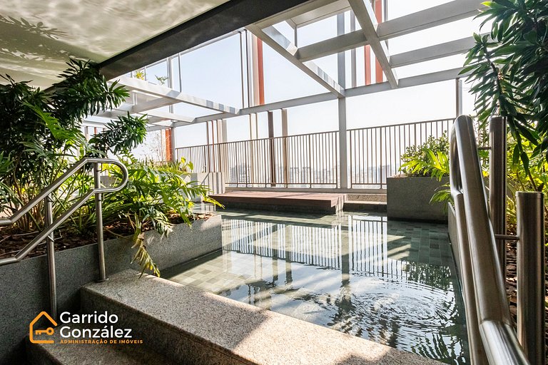 Studio com Piscina nos Jardins – 1 Min da Paulista