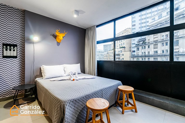 Studio Com Vista Sky Sampa - C/Ar