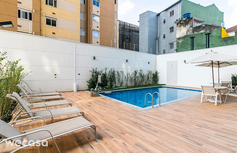 Apto Wecasa VI no Brás com Piscina - Metrô Pedro II
