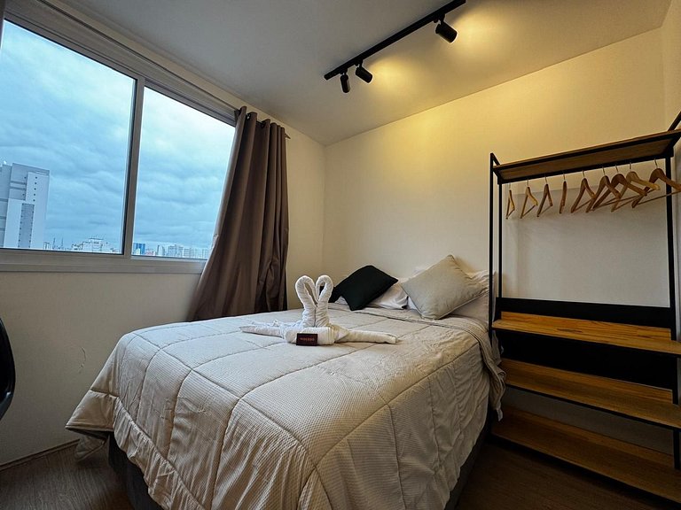 Loft c/ piscina Metro Brás