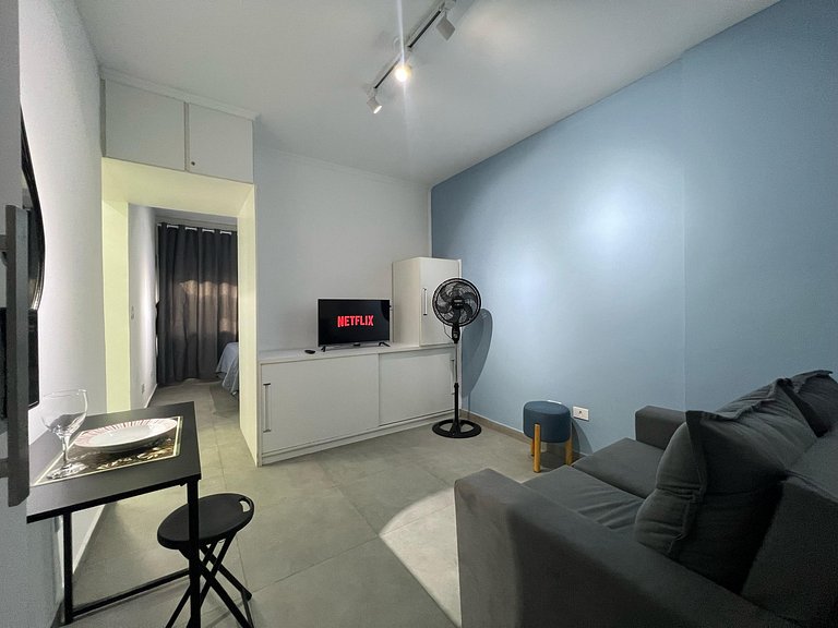Novo e Rústico Studio na Bela Vista - Metrô Anhangabaú
