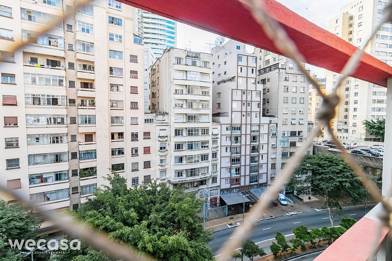 Novo e Rústico Studio na Bela Vista - Metrô Anhangabaú
