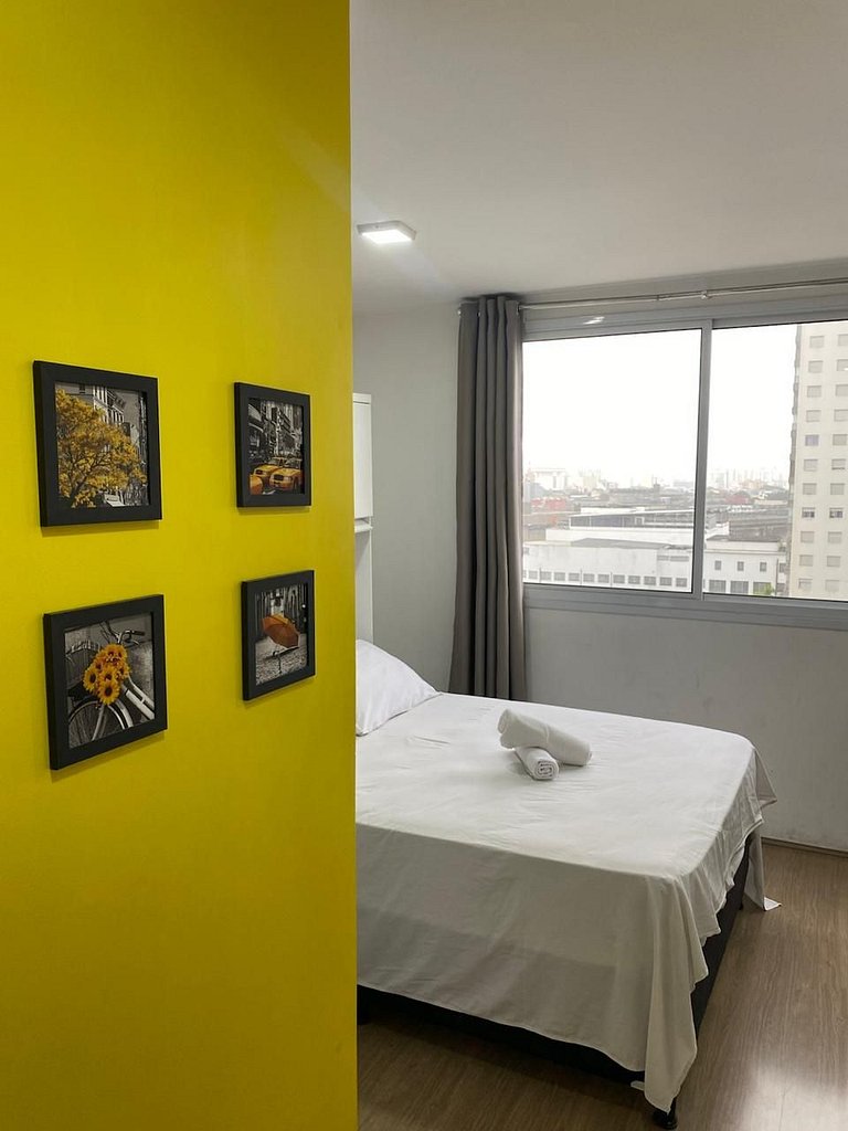 Calmo Studio no Brás com Piscina/Metrô Brás