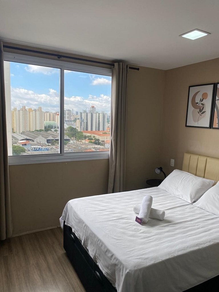 Tranquilo Studio no Brás com Piscina/Metrô Brás