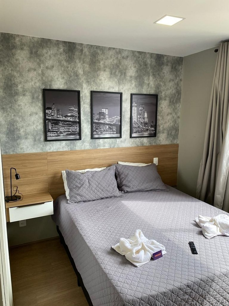 Studio Manhattan no Brás com Piscina/Metrô Brás