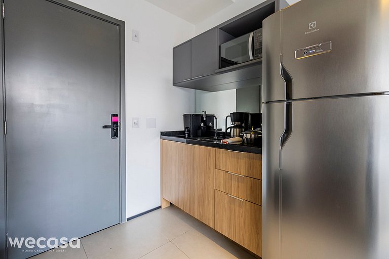 Studio com Ar – 2min do Metrô Paraíso / Paulista