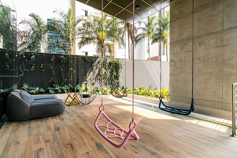 Studio com Ar – 2min do Metrô Paraíso / Paulista