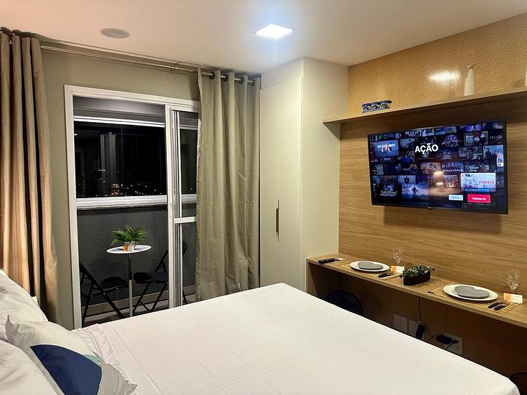 Studio com Varanda no Belenzinho · Piscina