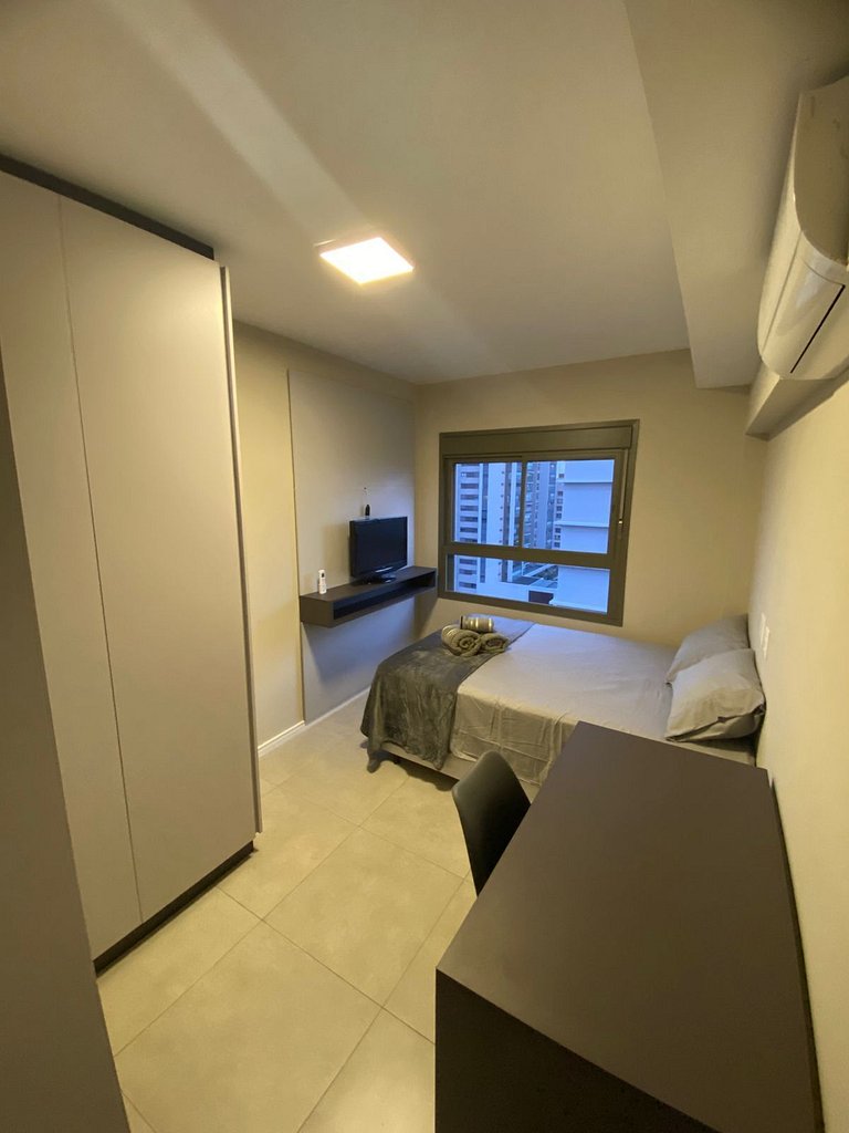 Studio em Campo Belo Com Ar/Metrô Eucaliptos