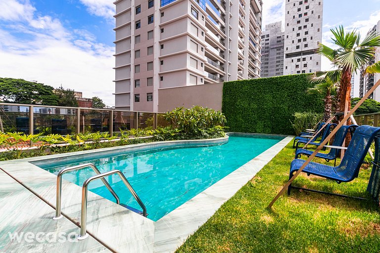 Studio em Campo Belo Com Ar/Metrô Eucaliptos