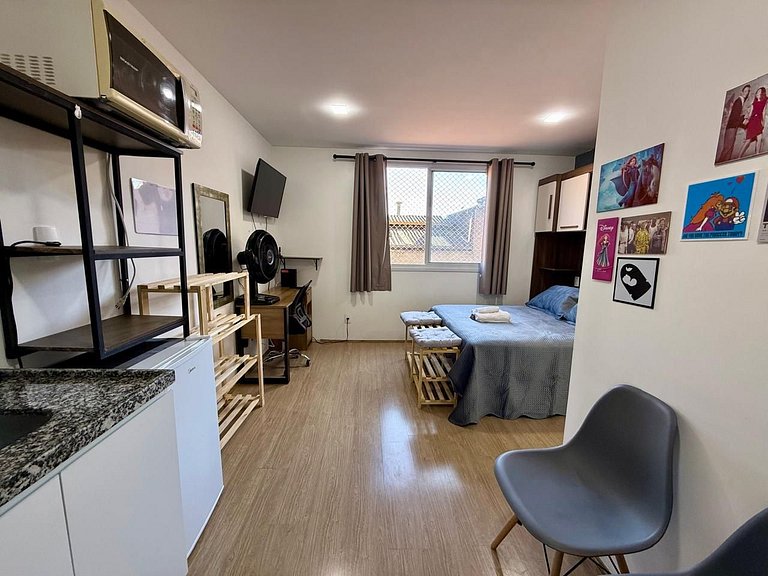 Prático Studio no Brás com Piscina/Metrô Brás