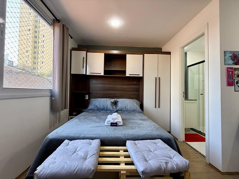 Prático Studio no Brás com Piscina/Metrô Brás